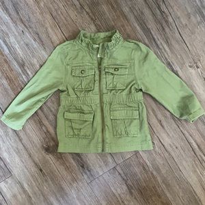5/$15 Genuine Kids From Oshkosh Utility Army Jacket Girls 18M